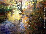 Fritz Thaulow Canvas Paintings - At Quimperle